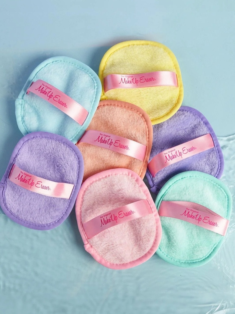 The Original Make Up Eraser 7 Day Set With Laundry Bag Pastel Rainbow BNWT